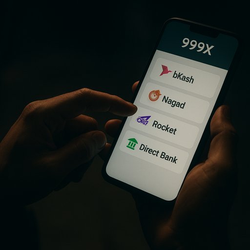 999X bkash পেমেন্ট ইন্টারফেস