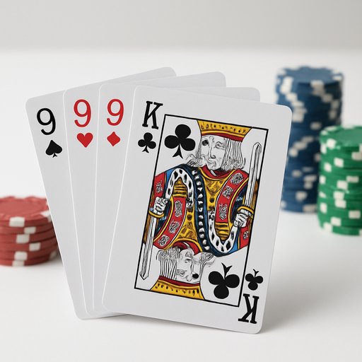 999X পোকার হ্যান্ড দৃশ্য